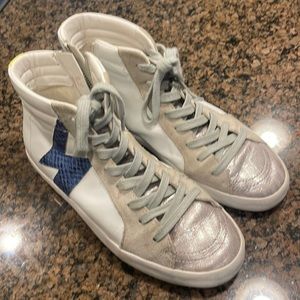 Sam Edelman Avon leather and suede sneaker
